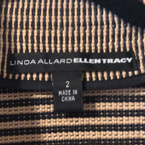 Linda Allard for Ellen Tracy Sz 2 Blazer cotton/Nylon - Picture 3 of 6